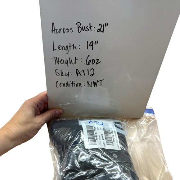 Madewell Embroidered Shirred Short Sleeve Cotton Blouse Black Size XS NWT - Picture 9 of 9